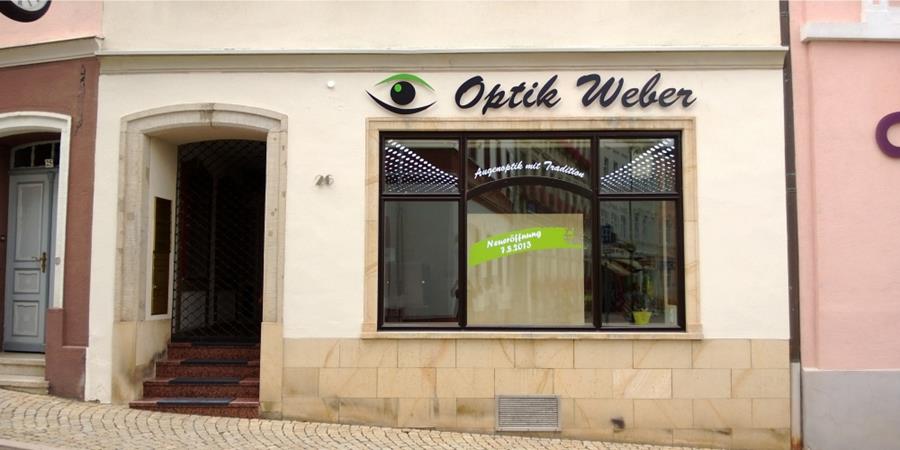 Fassadenbeschriftung-Optik Weber
