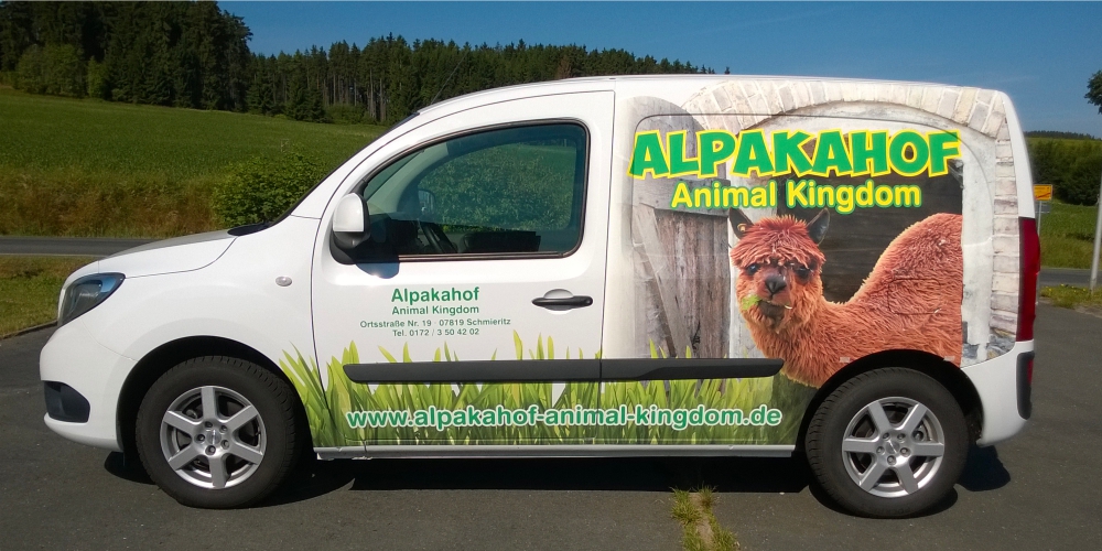 Fahrzeugbeschriftung-Alpacahof